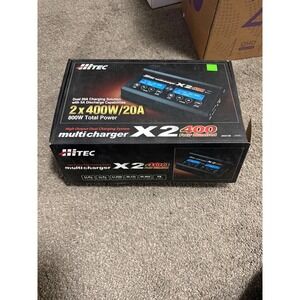Hitec X2 400 800W Dual Channel Charger LiPo LiHV LiFe NiMH NiCd PB